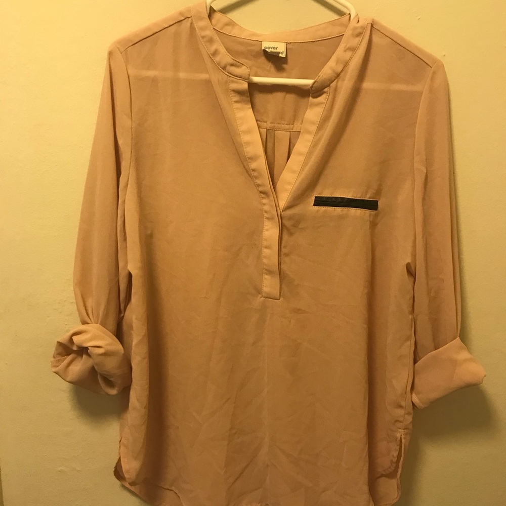 Long Sleeve Pink Blouse